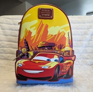Loungefly Disney Pixar Cars Lightning McQueen Radiator Springs Mini Backpack